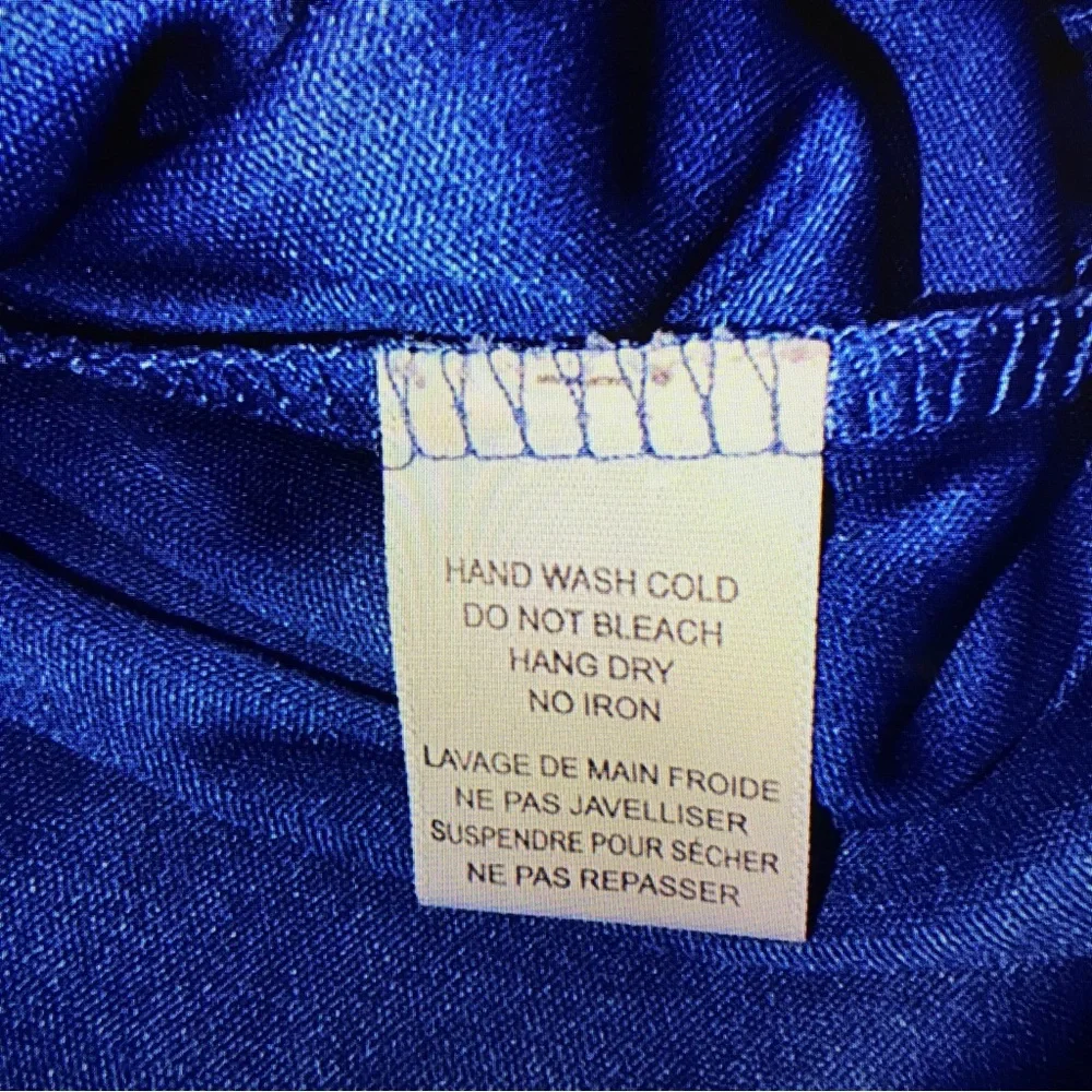 Wrangler Women's Navy Blue Off the Shoulder Tassel Fringe Dress Size Small - Picture 5 of 5